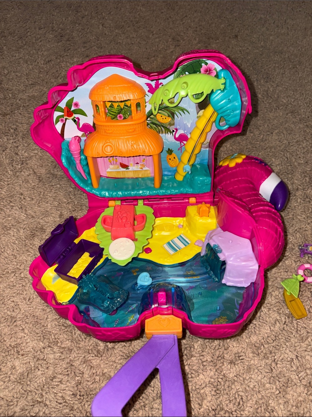 Polly Pocket Flamingo Party Beach Toy